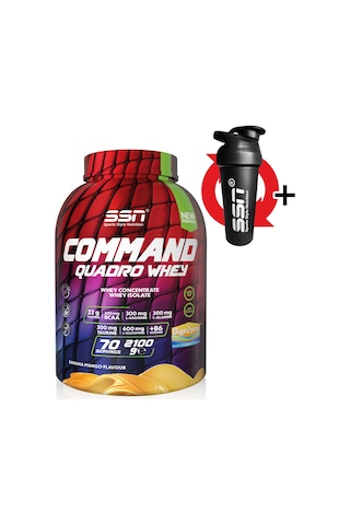 SSN Sports Style Nutrition Command Quadro Whey 2100 gr ( Muz Mango ) Protein Tozu