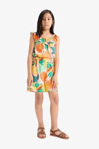 Defacto Kız Çocuk Desenli Askılı Tulum E5803a825smgn268 Yeşil