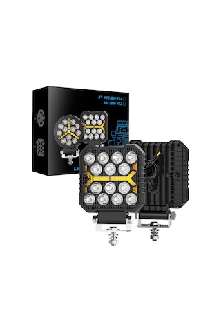 Oto Çalışma Lambası 4 İnç Selamlamalı Off Road Led Işık Sis Farı Ve Projektör Led Işık 12/24v