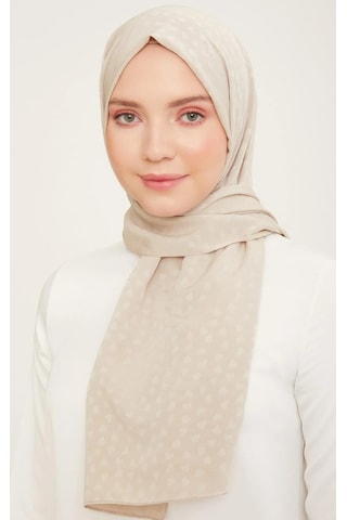 Armine Trend J.capri Şal 4 - 321 - Kalpli Bej Bej