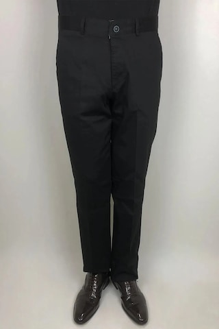 Toricelli Dmctekstil Erkek Klasik Kesim Trc-703 Kalıbı Rahat Boru Paça Yandan Cepli Yazlık Keten Pantolon Siyah