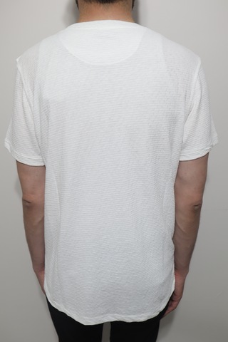 Santa Dmctekstil Erkek Tshirt-1439 Düz Spor Kesim Rahat Kalıp Bisiklet Yaka T-shirt Beyaz