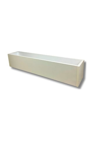 Cihan Çiçekçilik Beyaz Ahşap Mdf Saksı 100x20x15 Cm Iç Mekan Saksısı Çok Renkli