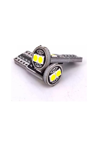 T10 Led Metal Platin W5W 6 Ledli Beyaz Park Tavan Plaka Ampülü 2