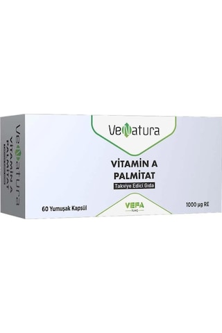 VeNatura Vitamin A Palmitat 60 Yumuşak Kapsül