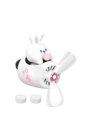 Pervaneli Klima Süsü Oto Koku Klipsi Beyaz Pilot Tavşan