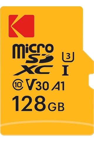 Kodak 128gb Micro Sd Kart Uhs-ı U3/v30/a1 + Adaptör