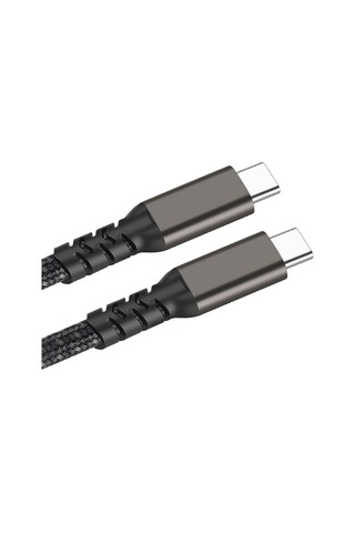 Teknocep Siyah 2.jenerasyon Type-c To Type-c Usb3.2 Pd Data Kablosu 100w 20gbps 4k 60hz 0.2 Metre