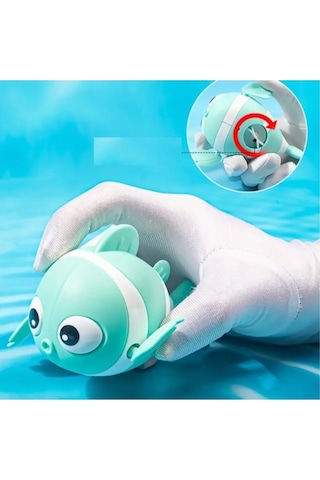 Kurmalı Yüzen Balık Banyo Oyuncağı Bebek Ve Çocuk İçin Su Oyuncağı Eğlenceli Havuz Balığı
