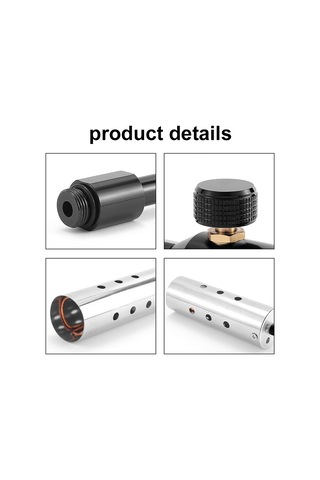 Ise Mount Siyah Ahşap Saplı Kamp Ayrılabilir Gastorch Yüksek Güç Açık Siyah