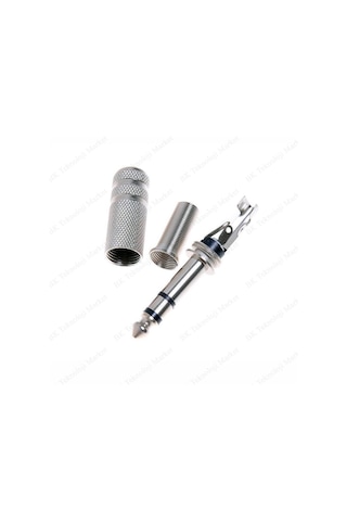 Lehimlenebilir Metal 6.35 Mm Erkek Çivi Jack