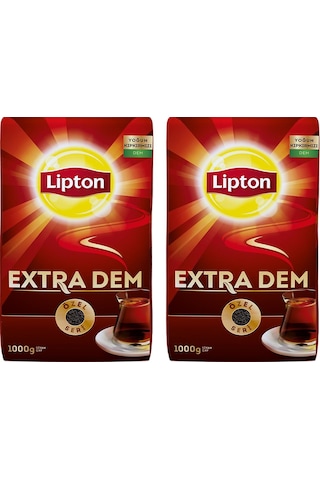 Lipton Extra Dem Siyah Dökme Çay 2 x 1 KG
