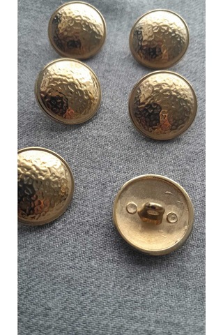 Gold Metal Düğme 18 Mm 6 Adet