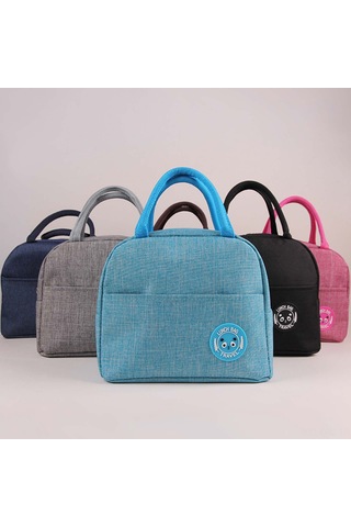 Aubyhe Piknik Ve Öğle Yemeği İçin Isı Ve Soğuk Saklama Çantası - Oxford Kumaş, Alüminyum Folyo - Pembe Diğer