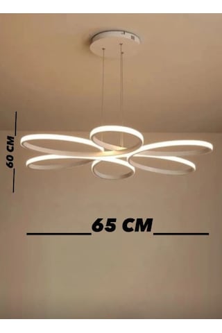 Mutfak,salon Modern Tarz Beyaz Kasa Günışığı Led Avize Beyaz