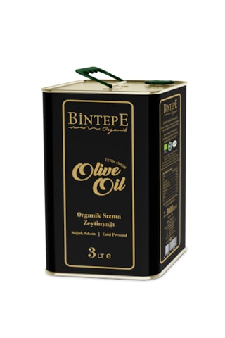 Bintepe Organik Yeni Hasat Organik Natürel Sızma Zeytinyağı 3 L