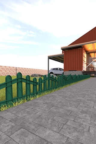 Dekoratif Plastik Bahçe Ve Peyzaj Çiti 8 Adet Çit Y: 32 Cm / G: 4.4 M Toprak Ayaklı - Yeşil