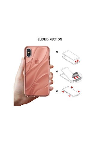 Ringke Flow Apple Uyumlu iPhone X İle Kılıf Rose Gold