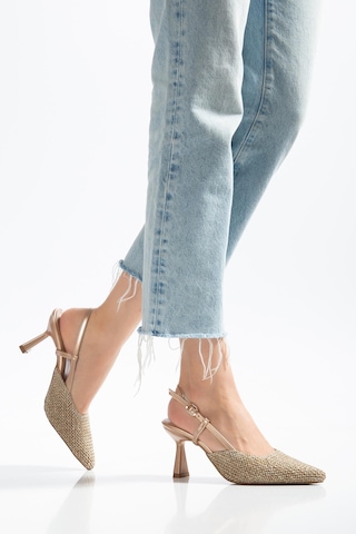 Suins Lony Model Kadın Stiletto Ayakkabı Bakır