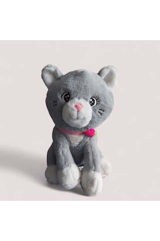 40 Cm En İyi Arkadaşım Kedi Peluş Gri