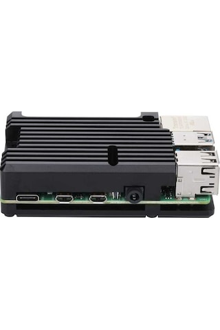 Robotistan Raspberry Pi 4 Alüminyum Muhafaza Kutusu - Siyah