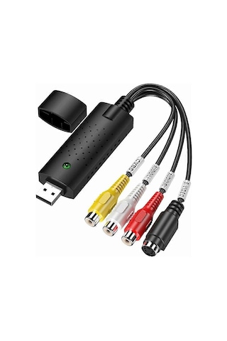 Vhs'den Dijitale Dönüştürücü, Hi8 Vhs'den Dvd'ye Video Yakalama Kartı, Dijital Video Ses Dönüştürücü Adaptör, Vhs'den Usb'ye