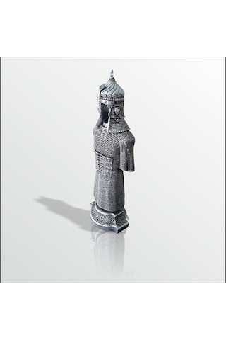 Cevşen Işlemeli Miğferli Zırh Kaftan Gümüş Renk Koruma Dua Biblo