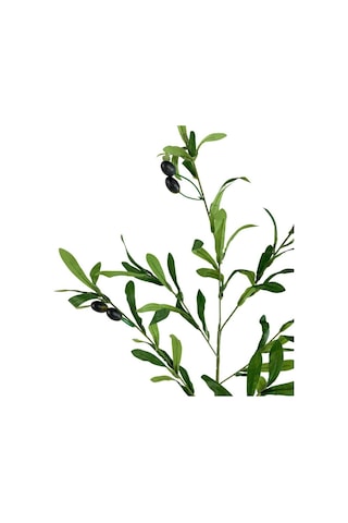 Yapay Zeytin Dalı Uzun Dallı 90Cm 6 Meyveli