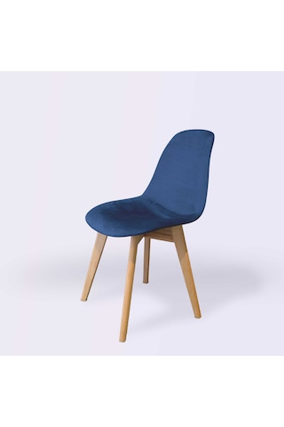 Woodesk Dallas Ağaç Ayaklı, Mavi Renk Sandalye Snd3024-mav