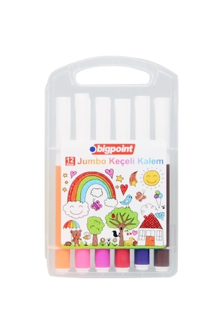 Bigpoint Jumbo Keçeli Kalem 12'Li Set