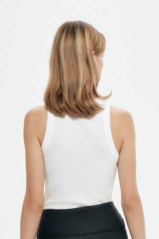 Ollacollection Halter Yaka Basic Fitilli Atlet Ekru