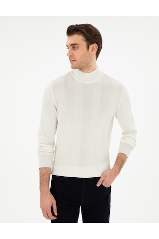 Pierre Cardin Erkek Ekru Kazak /triko 50300498-vr019 Ekru