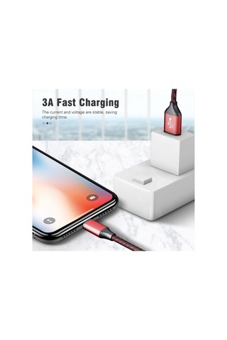 Prestigegoods Anmone 3a 18w Hızlı Şarj Tipi C Usb Kablosu Samsung Uyumlu Xiaomi Redmi İçin Huawei Tip C Cep Telefonu Şarj Kablosu