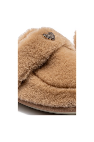 Twigy Mammy Peluş Kadın Ev Terliği Bej 37/41 Bej
