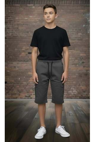 Black Steel Garson Boy Erkek Komando Kapri Füme Black Steel Garson Boy Erkek Komando Kapri Füme