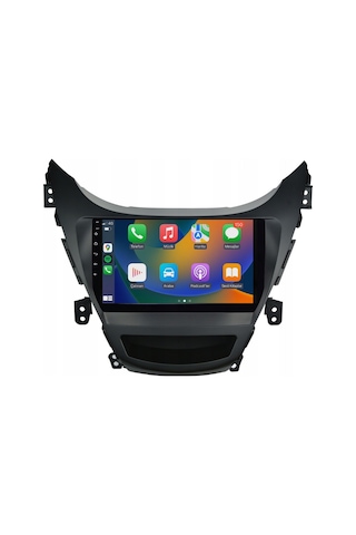 Hyundai Elantra Araç Multimedya Android Ekran Carplay Double Teyp 4+64 9" 11-13 Black Navımex