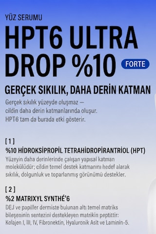 Hpt6 Ultra Drop 10% Forte Yoğun Cilt Sıkılaştırıcı Serum 30 Ml