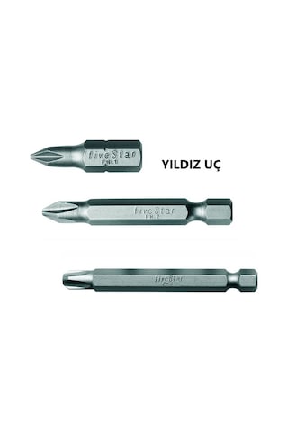 Manyetik Bits Pozi Uç Pz - Manyetik Bits Yıldız Uç Ph Vidalama