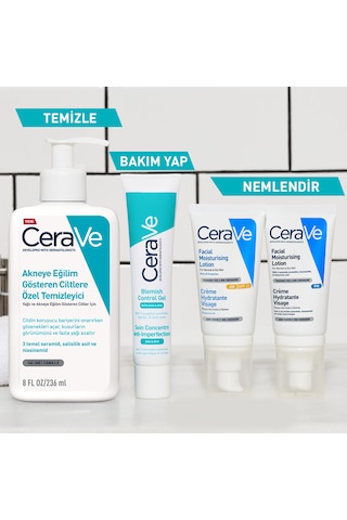 CeraVe Yağlı ve Akneye Eğilim Gösteren Ciltler için Yüz Bakım Jeli 40 ML