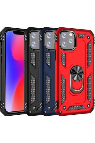 Apple Uyumlu iPhone 11 Kilif Panzer Ring Tam Koruma Arka Kapak 405464157