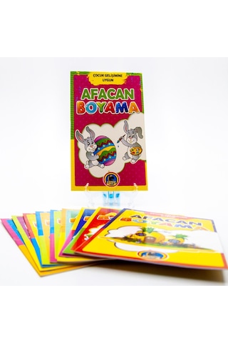 Afacan Boyama Kitap Seti Renkli Örnekli 1. Hamur 128 Sayfa Çiz Bo N11.41