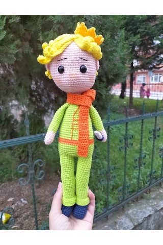 Amigurumi Küçük Prens Oyuncak el emeği organik bebek masal kahram