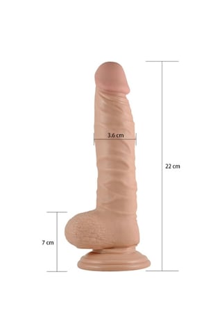 Truva Shop Lovetoy Real Extreme 22 Cm Vantuzlu Gerçekçi Realistik Dildo Penis