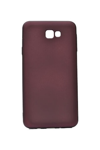 Samsung Galaxy Uyumlu J7 Prime Kılıf Esnek Yapılı İnce Slim Silikon Kapak Ryc/premier Bordo