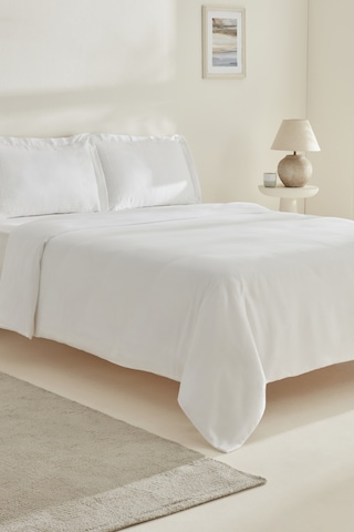Karaca Home Felves %100 Pamuk King Size Nevresim Takımı Beyaz 200.22.06.0038 Beyaz