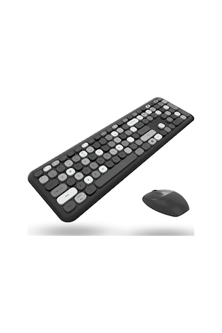 Büro Ev Ofis Bilgisayarı İçin Sevimli Siyah Klavye Mouse Seti Diğer