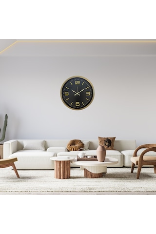 Bronze Prestij 52 X 52 Cm Duvar Saati Renkli