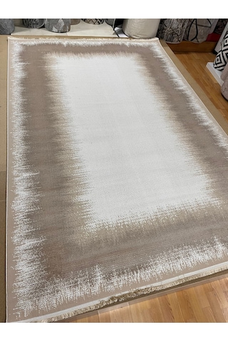 Bertuğ Halı Ada Serisi 017 Salon Oturma Odası Halısı 6m2 200x290 Krem - Vizon