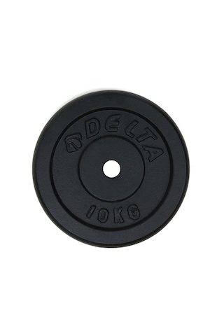 Delta 10 Kg X 2 Adet Siyah Döküm Plaka Çiftli Ağırlık Flanş