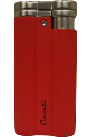 Tek Torch Pürmüz Mat Kırmızı Puro Çakmağı